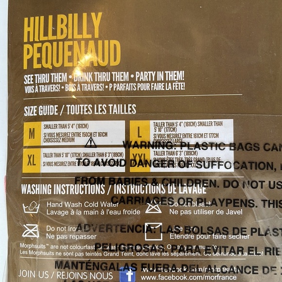 Hillbilly Pequenaud Adult Costume! New! - Picture 6 of 8